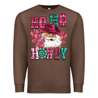 Chestnut ho ho howdy santa pink christmas Premium Sweatshirt - CowGirlArtShop