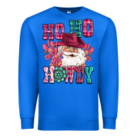 True Royal ho ho howdy santa pink christmas Premium Sweatshirt - CowGirlArtShop