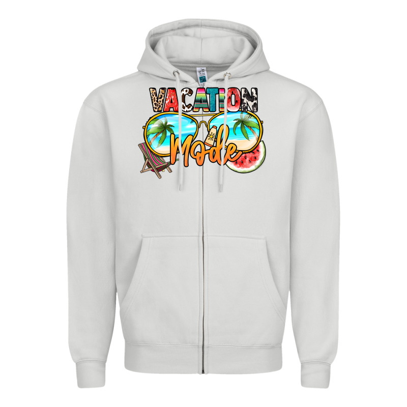 Vacation Mode Zipper Hoodie by NancyCooperArtShop | Teevron