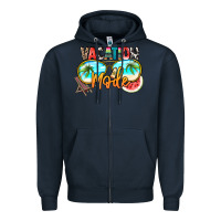 Navy vacation mode Zipper Hoodie - NancyCooperArtShop
