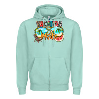 Seafoam vacation mode Zipper Hoodie - NancyCooperArtShop