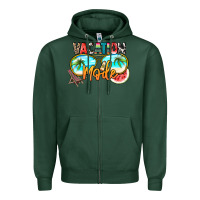 Sports Green vacation mode Zipper Hoodie - NancyCooperArtShop