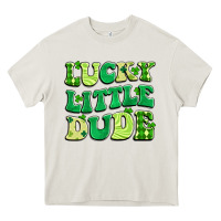 Cream lucky little dude Heavy Core Tee - Artiststas