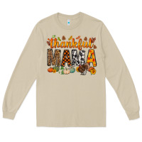 Mushroom thankful mama bbs Long Sleeve Tee - BundleAndBundleShop