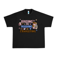 Black raising my husband is exhausting Urban Heavy Tee - MaliasSmallBusiness