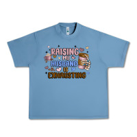 Pebble Blue raising my husband is exhausting Urban Heavy Tee - MaliasSmallBusiness