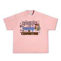 Salmon raising my husband is exhausting Urban Heavy Tee - MaliasSmallBusiness
