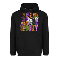 Black tis the season to be spooky Heavyweight Hoodie - CowGirlArtShop