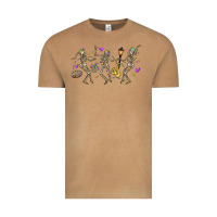 Vintage Camel dancing skeletons mardi gras Vintage Tee - MaliasSmallBusiness