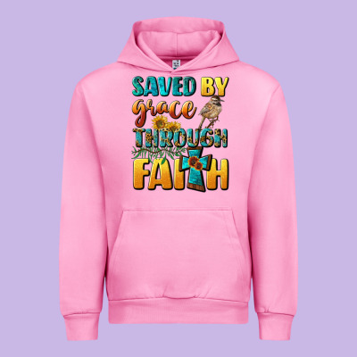 Saved By Grace Through Faith Urban Hoodie Designed By Bundleandbundleshop