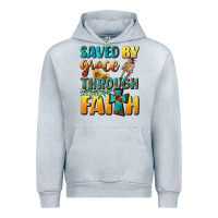 Heather Grey saved by grace through faith Urban Hoodie - BundleAndBundleShop