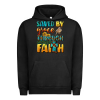 Pigment Black saved by grace through faith Urban Hoodie - BundleAndBundleShop
