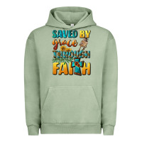 Pigment Oil Green saved by grace through faith Urban Hoodie - BundleAndBundleShop