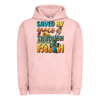 Pigment Salmon saved by grace through faith Urban Hoodie - BundleAndBundleShop