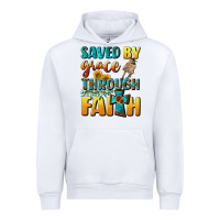 White saved by grace through faith Urban Hoodie - BundleAndBundleShop