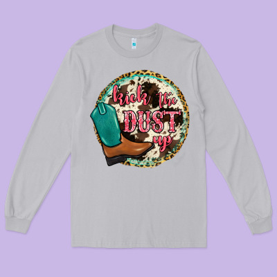 Kick The Dust Up Long Sleeve Tee Designed By Jahusdesignshop