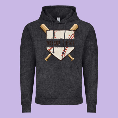 Preview Custom Baseball Vintage Hoodie Designed By Maliassmallbusiness