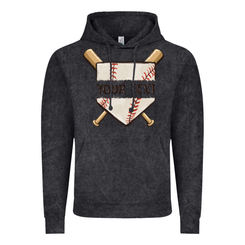 Preview Custom Baseball Vintage Hoodie by MaliasSmallBusiness | Teevron