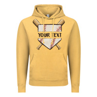 Vintage Mustard preview custom baseball Vintage Hoodie - MaliasSmallBusiness