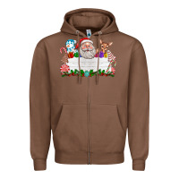 Chestnut custom name christmas Zipper Hoodie - texasbilliewilder
