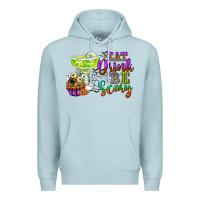 Blue Mist eat drink and be scary Premium Hoodie - CowGirlArtShop