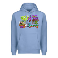Colony Blue eat drink and be scary Premium Hoodie - CowGirlArtShop