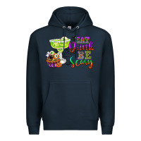 Navy eat drink and be scary Premium Hoodie - CowGirlArtShop