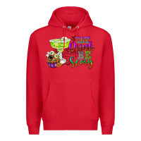Red eat drink and be scary Premium Hoodie - CowGirlArtShop
