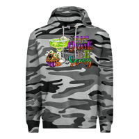 Slate Camo eat drink and be scary Premium Hoodie - CowGirlArtShop
