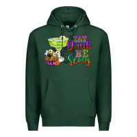 Sports Green eat drink and be scary Premium Hoodie - CowGirlArtShop