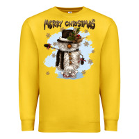 Lemon merry christmas snowman Premium Sweatshirt - CowGirlArtShop