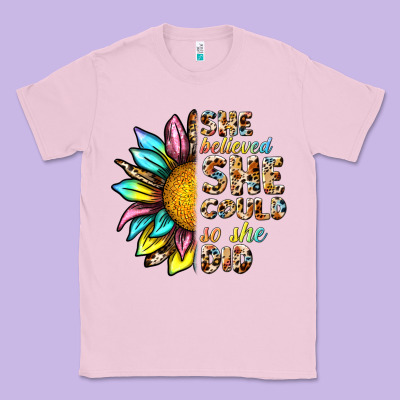 She Believed She Could So She Did Classic Tee Designed By Nancycooperartshop