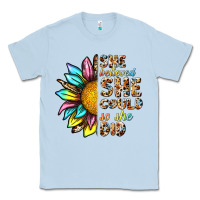 Dusty Blue she believed she could so she did Classic Tee - NancyCooperArtShop