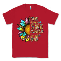 Red she believed she could so she did Classic Tee - NancyCooperArtShop