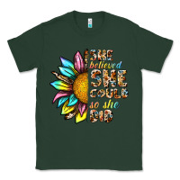 Sports Green she believed she could so she did Classic Tee - NancyCooperArtShop