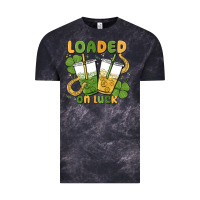 Cloud Black loaded on luck Vintage Tee - MaliasSmallBusiness