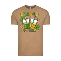 Vintage Coffee loaded on luck Vintage Tee - MaliasSmallBusiness