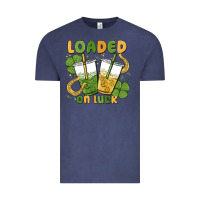 Vintage Denim loaded on luck Vintage Tee - MaliasSmallBusiness