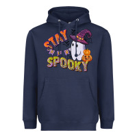 Navy stay spooky Heavyweight Hoodie - CowGirlArtShop