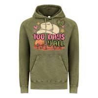 Vintage Olive 100 days y'all malia Vintage Hoodie - MaliasSmallBusiness