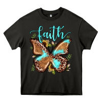 Asphalt faith leopard butterfly Heavy Core Tee - JahusDesignShop