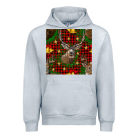Heather Grey christmas deer and bell seamless pattern Urban Hoodie - BundleAndBundleShop