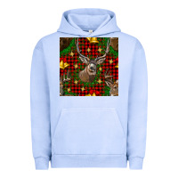 Pigment Grape Ice christmas deer and bell seamless pattern Urban Hoodie - BundleAndBundleShop