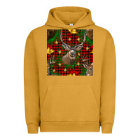 Pigment Peanut Butter christmas deer and bell seamless pattern Urban Hoodie - BundleAndBundleShop