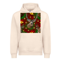 Sandshell christmas deer and bell seamless pattern Urban Hoodie - BundleAndBundleShop
