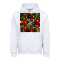 White christmas deer and bell seamless pattern Urban Hoodie - BundleAndBundleShop