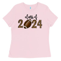 Bubblegum Pink class of 2024 american football Ladies Tee - RanaPortraitStore