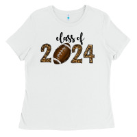 White class of 2024 american football Ladies Tee - RanaPortraitStore