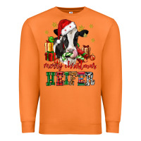 Carrot merry christmas heifer cow Premium Sweatshirt - CowGirlArtShop
