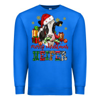 True Royal merry christmas heifer cow Premium Sweatshirt - CowGirlArtShop